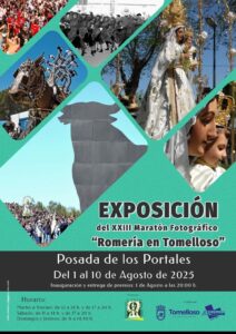 Inauguración de la XXIII Exposición del Maratón Fotográfico ‘Romería en Tomelloso’ en la Posada de los Portales: entrega de premios este viernes 1 de agosto a las 20:00
