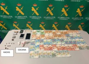 Detenido un varón por la Guardia Civil dedicado al tráfico de sustancias estupefacientes