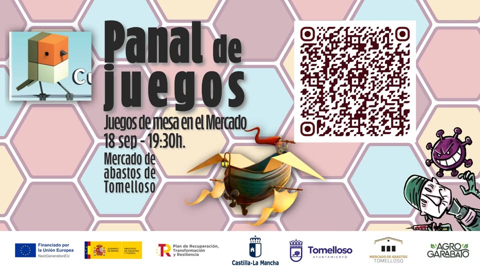 Descubre los Juegos de Mesa en el Mercado de Abastos Tomelloso este Jueves 18 de Septiembre a las 19:30h