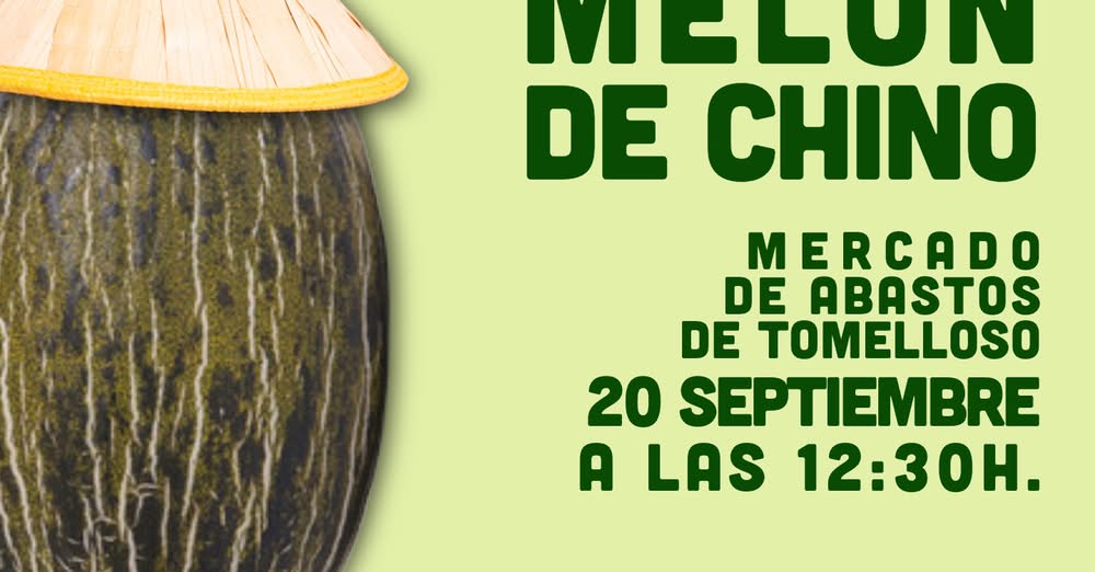 Melón de Tomelloso protagoniza actividades en el Mercado de Abastos este 20 de septiembre