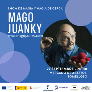 Ven a Ser Sorprendido por el Mago Juanky en el Mercado de Abastos este Sábado, 27 de Septiembre