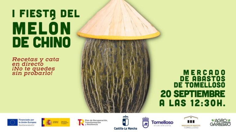 ¡Este Sábado 20 de Septiembre, Celebra la ‘I Fiesta del Melón de Chino’ en el Mercado de Abastos de Tomelloso!