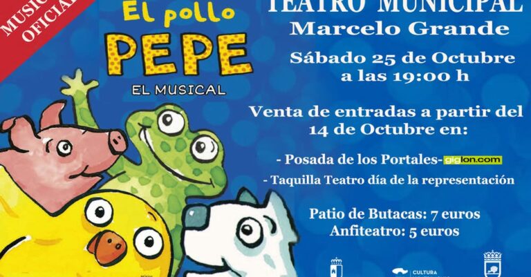 Consigue tus Entradas para el Musical «El Pollo Pepe» a la Venta Ahora en la Posada de los Portales y Giglon.com: Precios desde 5 Euros Consigue tus Entradas para el Musical «El Pollo Pepe» a la Venta Ahora en la Posada de los Portales y Giglon.com: Precios desde 5 Euros