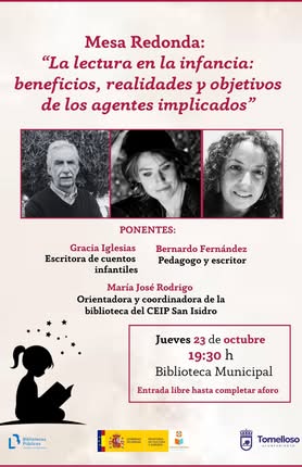 Foro de Discusión: ‘Fomentando la Lectura desde la Infancia: Beneficios, Realidades y Metas’ – Jueves 23 de Octubre a las 19:30 Horas Foro de Discusión: ‘Fomentando la Lectura desde la Infancia: Beneficios, Realidades y Metas’ – Jueves 23 de Octubre a las 19:30 Horas
