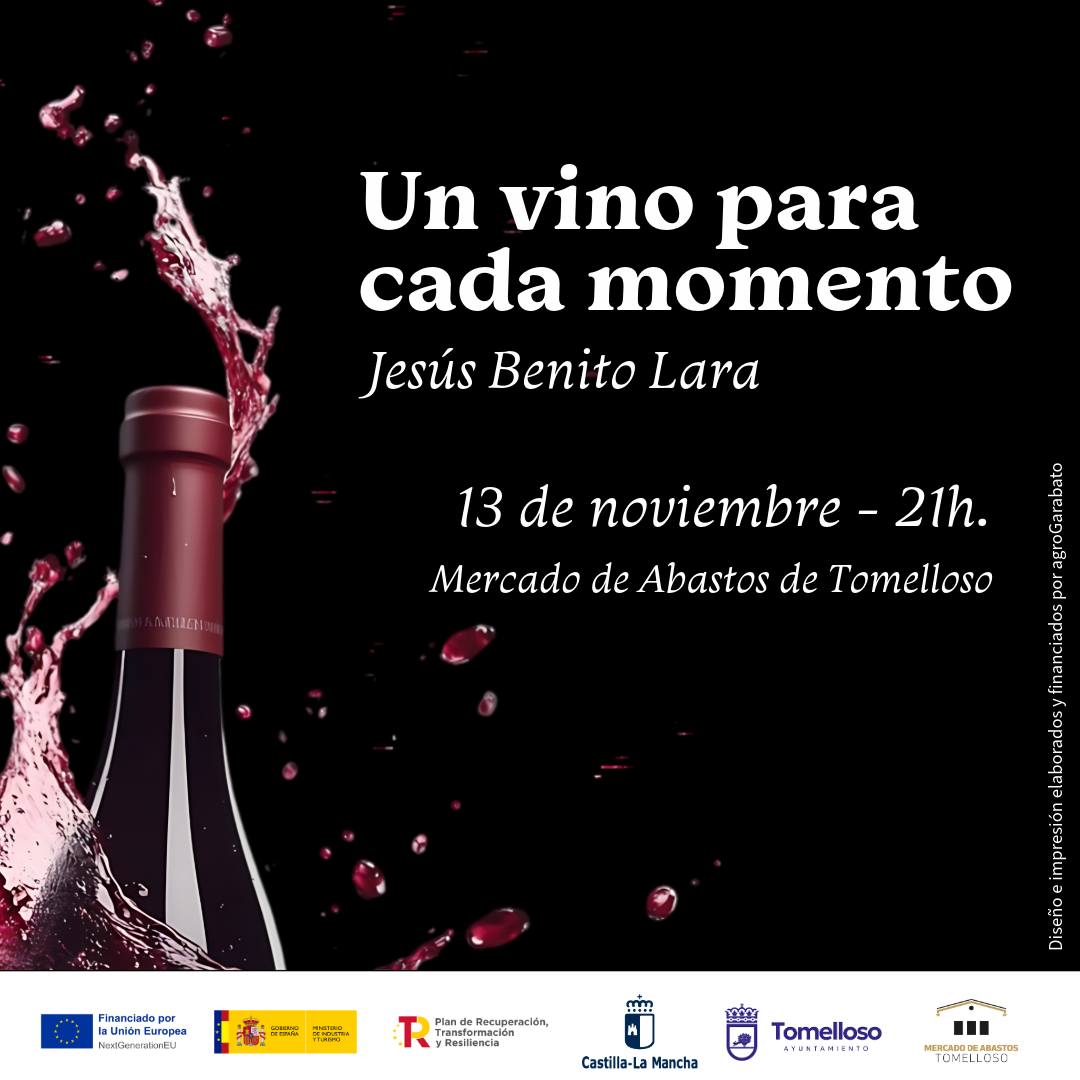 Explora las Raíces y el Vino: Cata Comentada este Jueves 13 de Noviembre en el Mercado de Abastos Tomelloso #VisitTomelloso