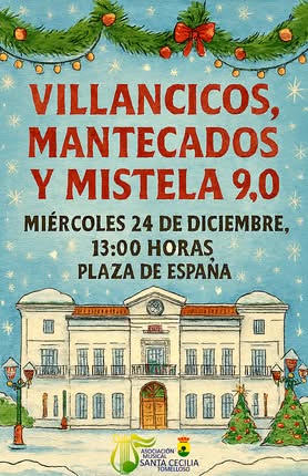 Novena Edición de Villancicos, Mantecados y Mistela por la Banda de Música de la Asociación Santa Cecilia este 24 de Diciembre