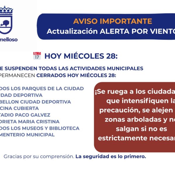 Alerta de Precaución: Ayuntamiento de Tomelloso Cierra Instalaciones Debido a Fuertes Vientos