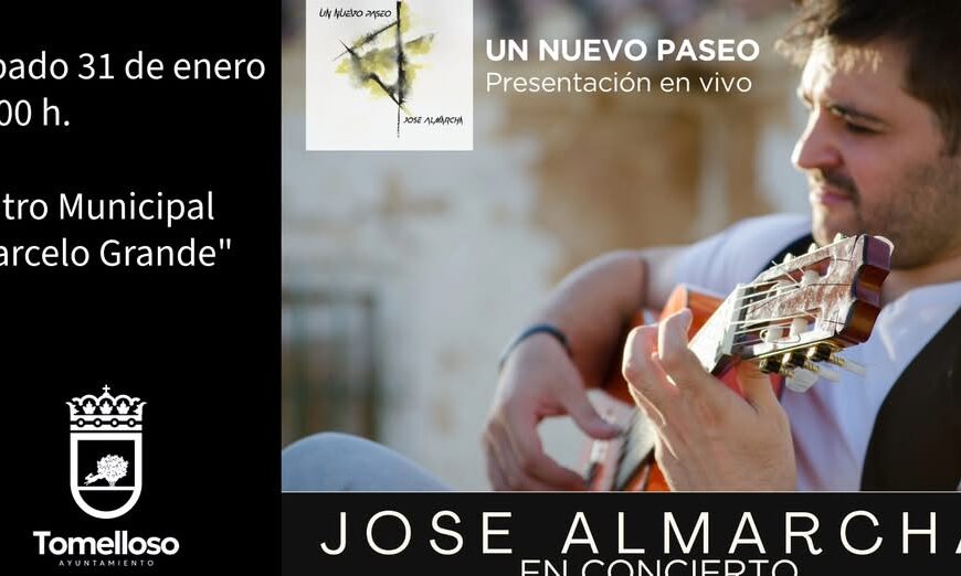 Este Sábado, José Almarcha Dará un Esperado Concierto en el Teatro Municipal ‘Marcelo Grande’ de Tomelloso