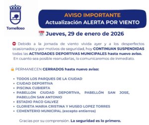 Suspensión de Actividades Deportivas Municipales y Cierre de Zonas Verdes Continúa Este Jueves