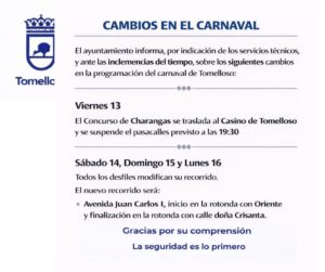 Alerta: Fuertes Vientos Provocan Cambios Significativos en el Programa de Carnaval