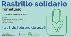 La Posada de los Portales Hospeda el Rastillo Solidario de la AECC del 3 al 8 de Febrero: Inauguración el Miércoles 4 de Febrero por la Tarde