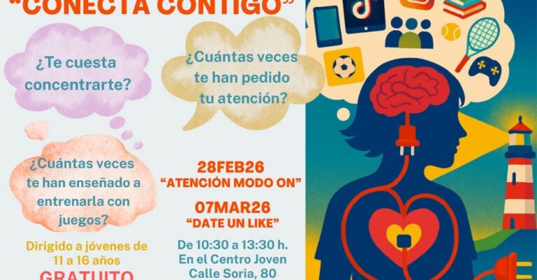 Taller ‘Conecta Contigo’ para Jóvenes de 11 a 16 Años: Un Evento de Mindfulness Educativo Organizado por la Concejalía de Juventud