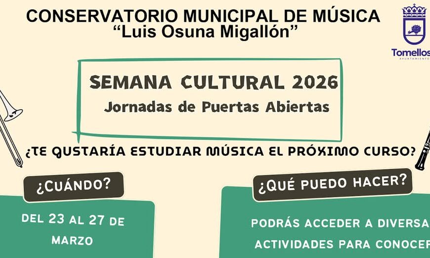 Conservatorio Municipal Anuncia Semana Cultural y Jornadas de Puertas Abiertas para Marzo 2026