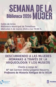 Descubriendo Voces Femeninas: Nueva Conferencia Organizada por la Concejalía de Cultura y el Centro de la Mujer para la Semana de la Mujer 2026
