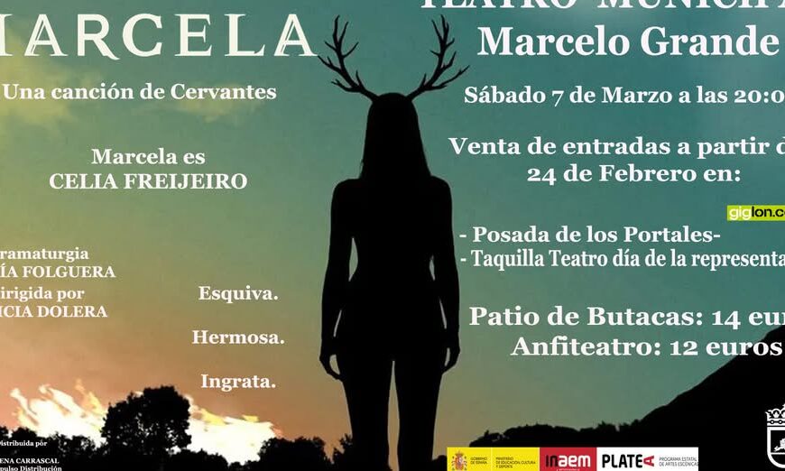 El Área de Cultura trae la obra «Marela, una canción de Cervantes» al Teatro Municipal este sábado
