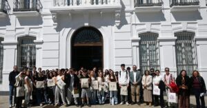 El Ayuntamiento de Tomelloso recibe oficialmente a alumnos y profesores del Lycée de la Venise Verte de Niort