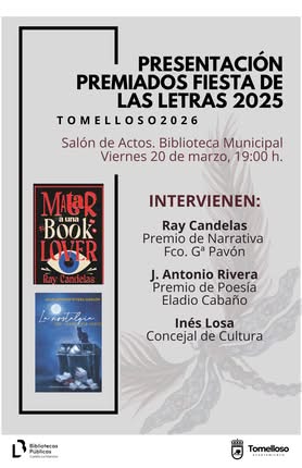Este Viernes: Presentación de los Libros Premiados en la Fiesta de las Letras 2025 con sus Autores Galardonados