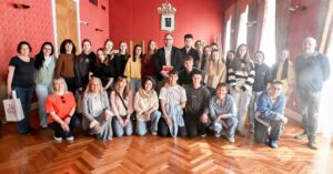 Recepción en el Ayuntamiento de Tomelloso para Alumnos y Profesores Participantes en un Intercambio
