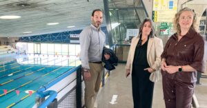 Visita a la Ciudad Deportiva por la Vicepresidenta de la Diputación, Patricia Saldaña