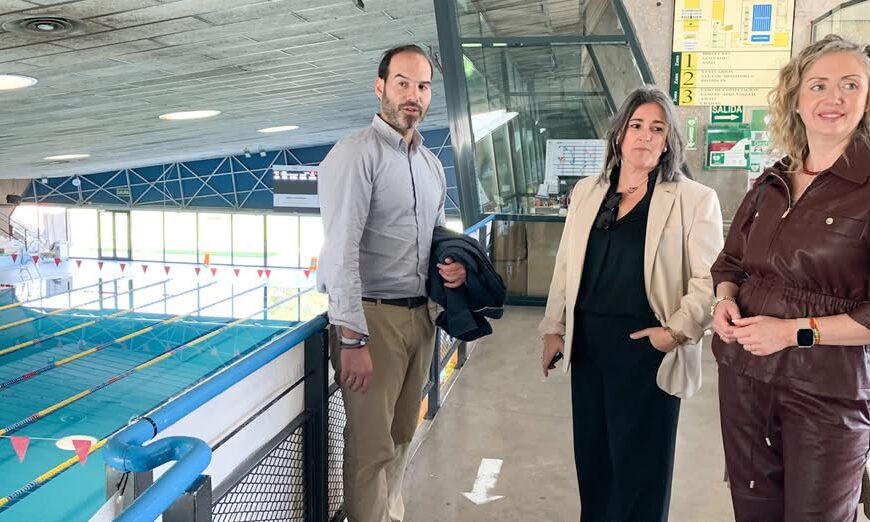 Visita a la Ciudad Deportiva por la Vicepresidenta de la Diputación, Patricia Saldaña