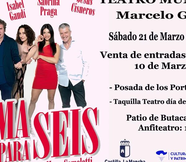 ¡No te pierdas ‘Pijama para tres’ de Marc Camoletti este sábado en el Teatro Municipal ‘Marcelo Grande’!