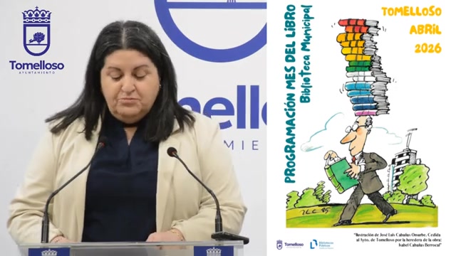 La Concejala de Cultura, Ines M Losa Lara, Anuncia los Eventos del Mes del Libro en Tomelloso