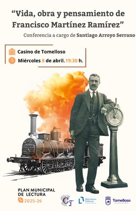 Santiago Arroyo Serrano Explorará la Vida de Francisco Martínez Ramírez en el Próximo Plan de Lectura de Tomelloso