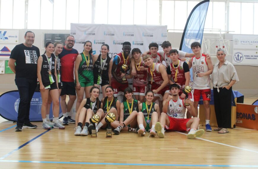 Basket Cervantes CR Amarillo y Gescrar Criptana, campeones del 3×3 U17 de CLM
