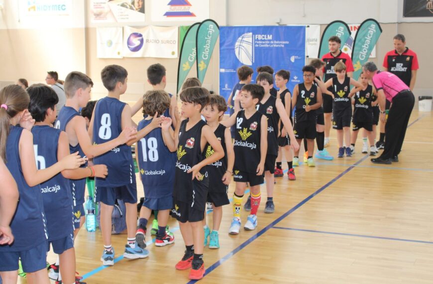 «Clausura del 8º Circuito Benjamín Globalcaja: 250 niños celebran el baloncesto en Castilla-La Mancha»