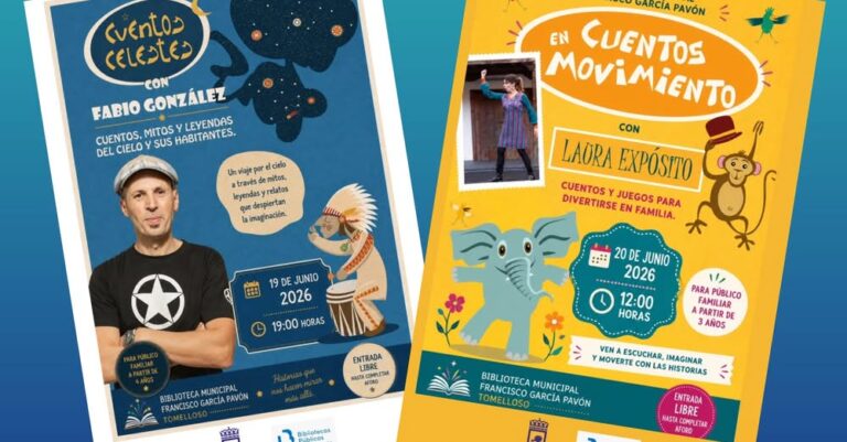 Este viernes 19: La Biblioteca Municipal Francisco García Pavón concluye el curso con dos eventos especiales de narración oral abiertos a todas las familias