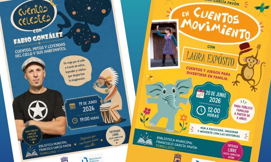 Este viernes 19: La Biblioteca Municipal Francisco García Pavón concluye el curso con dos eventos especiales de narración oral abiertos a todas las familias