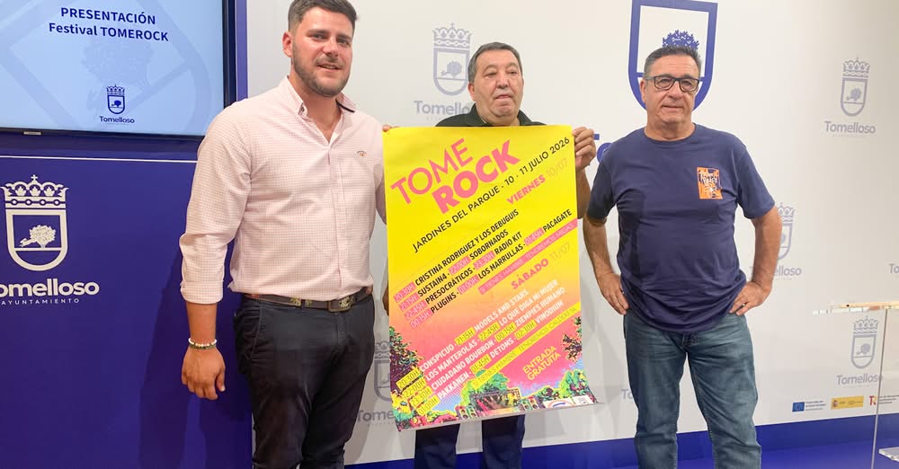 El Parque de la Constitución se transformará en el espectáculo de rock local por TOMEROCK con 17 bandas en directo, el 10 y 11 de julio