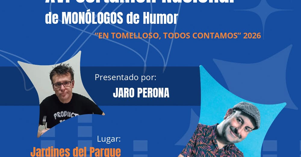 Este Fin de Semana en los Jardines del Parque: XVI Edición del Certamen Nacional de Monólogos de Humor ‘En Tomelloso, todos contamos’
