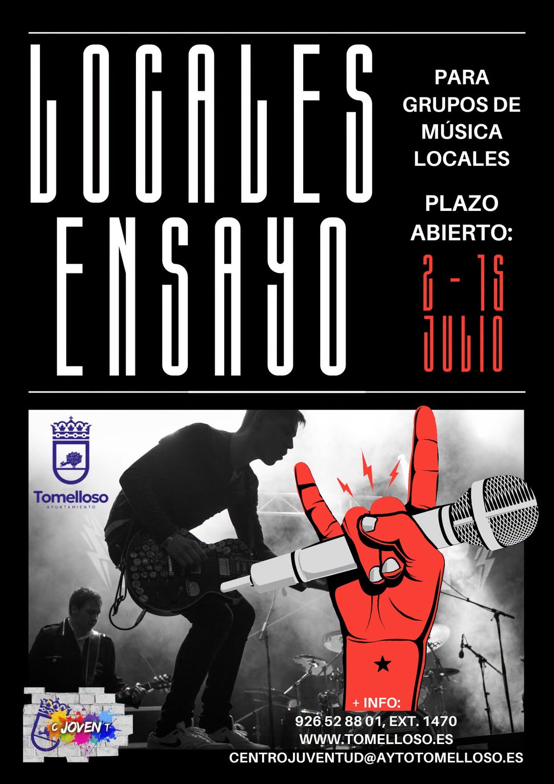 Solicita tu Local de Ensayo para Grupos de Música en el Centro Municipal de la Juventud – Bases Completas y Plazo de Solicitud Abierto
