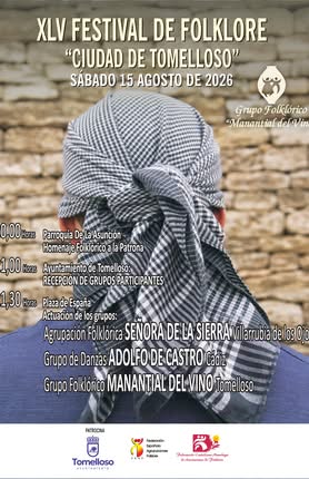 Festival de Folklore ‘Ciudad de Tomelloso’: una noche de cultura en la Plaza de España este 15 de agosto, presentado por el Grupo ‘Manantial del Vino’