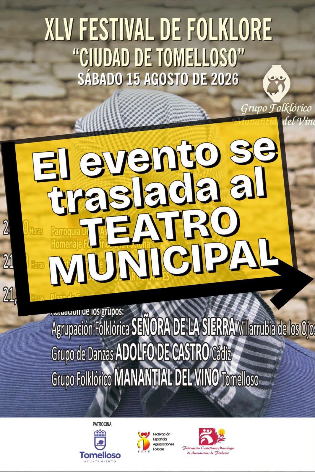 Reubicación del Festival de Folclore Debido a Condiciones Meteorológicas