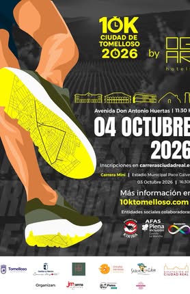 Revelado el Cartel de la Carrera Atlética ’10K Ciudad de Tomelloso 2026 by Ogar Hotels’, un Evento Destacado en Castilla-La Mancha