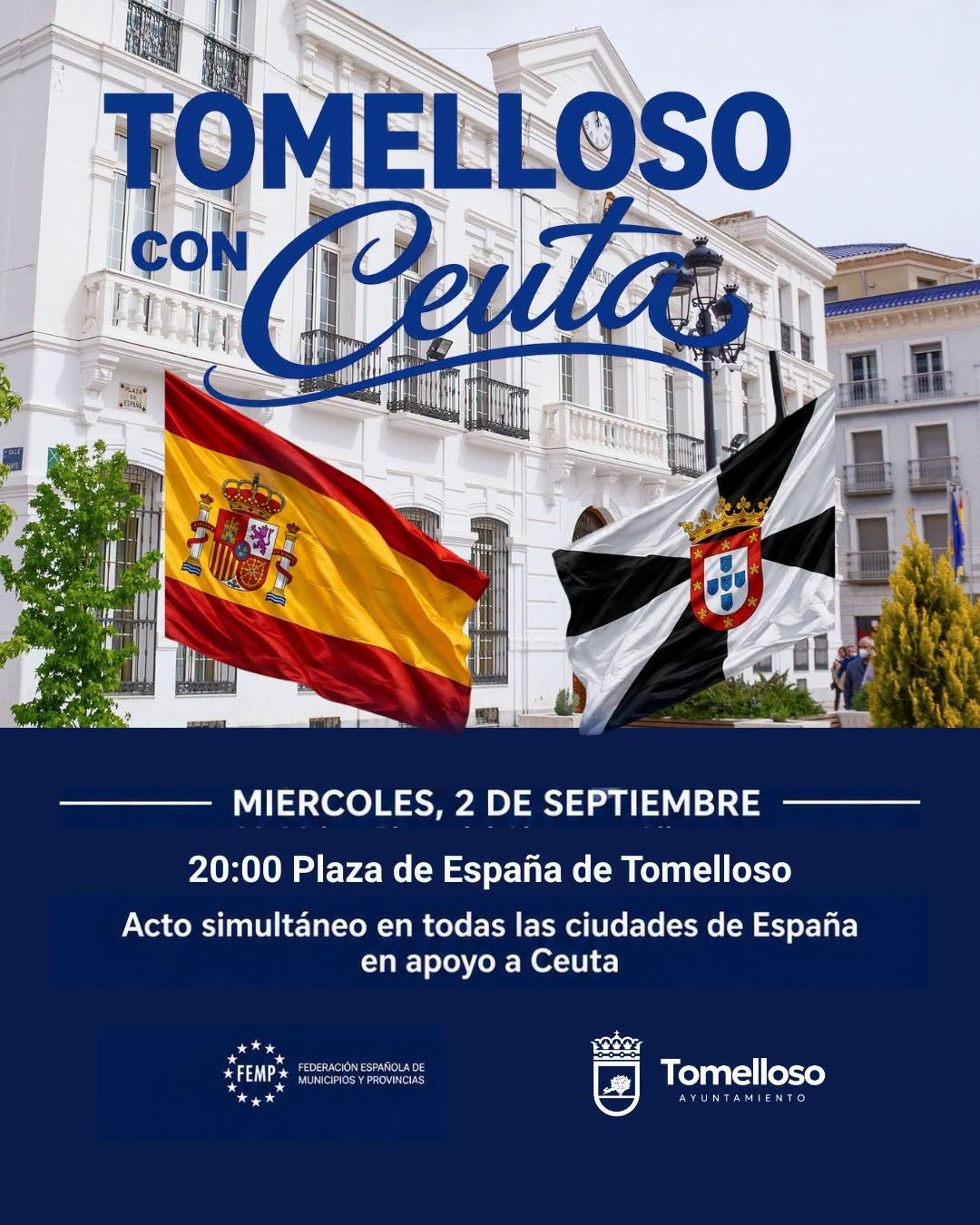 Tomelloso se une en Solidaridad con Ceuta: Acto Simultáneo en Toda España