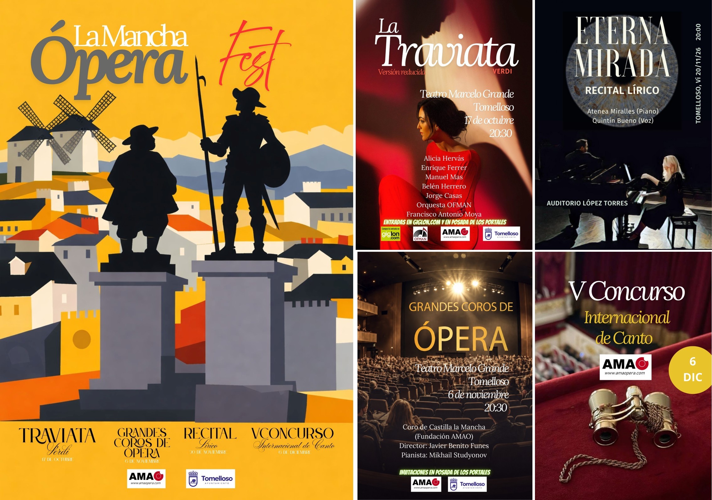 Tomelloso estrena La Mancha Ópera Fest con cuatro citas líricas este otoño